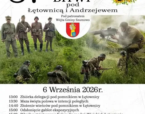 Obchody rocznicy bitwy pod Łętownicą i Andrzejewem w Szumowie