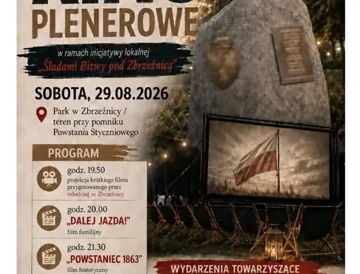 Kino plenerowe w Zbrzeźnicy: filmy, historia i atrakcje dla całych rodzin