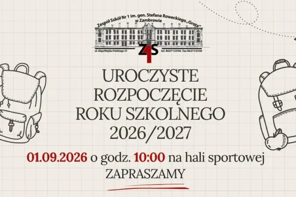 Uroczyste rozpoczęcie roku szkolnego 2026/2027 w ZS1 „Czerwoniak” w Zambrowie