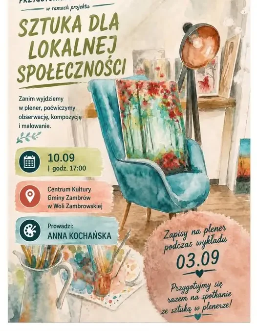 Plener malarski „Gmina Zambrów w moich oczach” – zapisy już dziś!