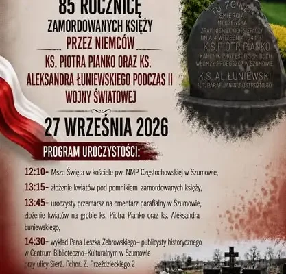 Szumowo: 85. rocznica śmierci ks. Pianko i ks. Łuniewskiego – uroczystości i akcja krwiodawstwa