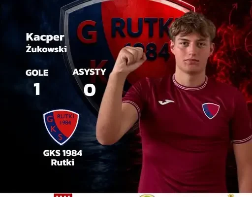 Kacper Żukowski bohaterem meczu – pierwszy gol w barwach GKS 1984 Rutki