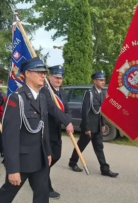 Dożynki w Bargłowie Kościelnym – strażacy z OSP Rutki-Stare dziękowali za plony