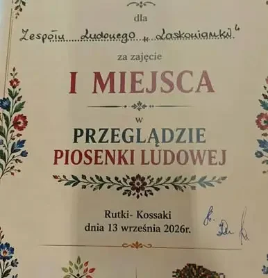 Laskowianki i Zamberwsi z nagrodami na Przeglądzie Piosenki Ludowej w Rutkach