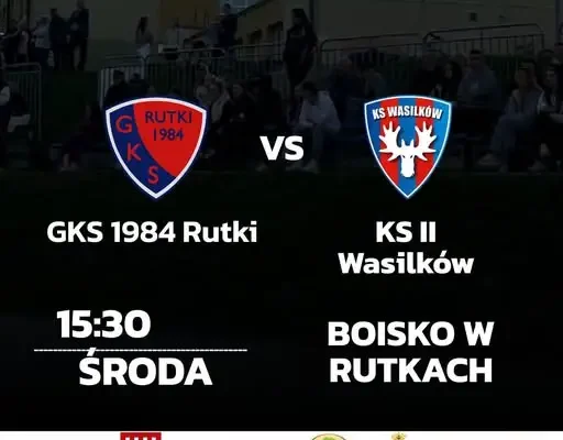 Pucharowa środa w Rutkach: GKS Rutki zmierzy się z Akademią KS Wasilków