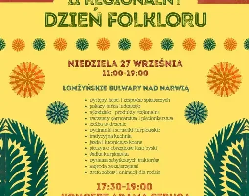 II Regionalny Dzień Folkloru w Łomży – zaproszenie na wyjątkowe święto kultury ludowej