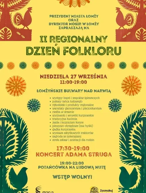 II Regionalny Dzień Folkloru w Łomży – zaproszenie na wyjątkowe święto kultury ludowej
