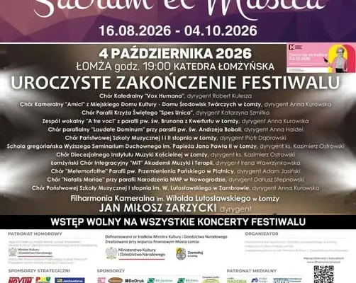 Chór PSM Zambrów na zakończenie festiwalu „Sacrum et Musica” w Łomży